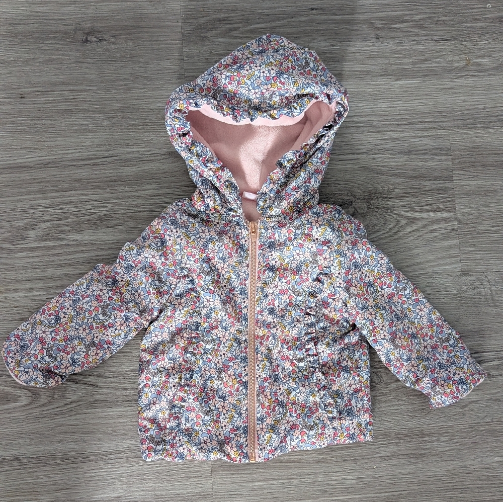 Penelope Mack Pink Floral Baby Spring Jacket